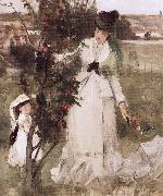 Berthe Morisot Detail of Hide and seek oil on canvas